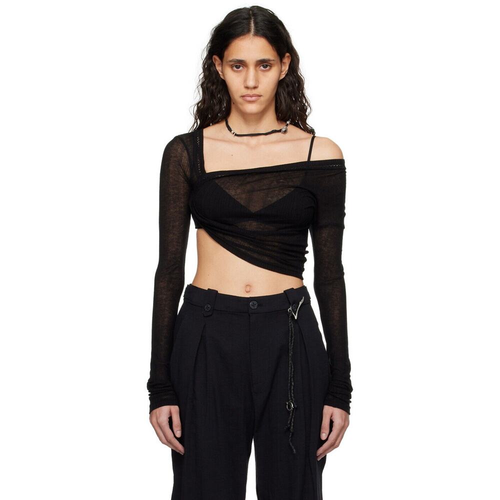 Hyein Seo Ssense Exclusive Black Long Sleeve T-Shirt - XS - NA